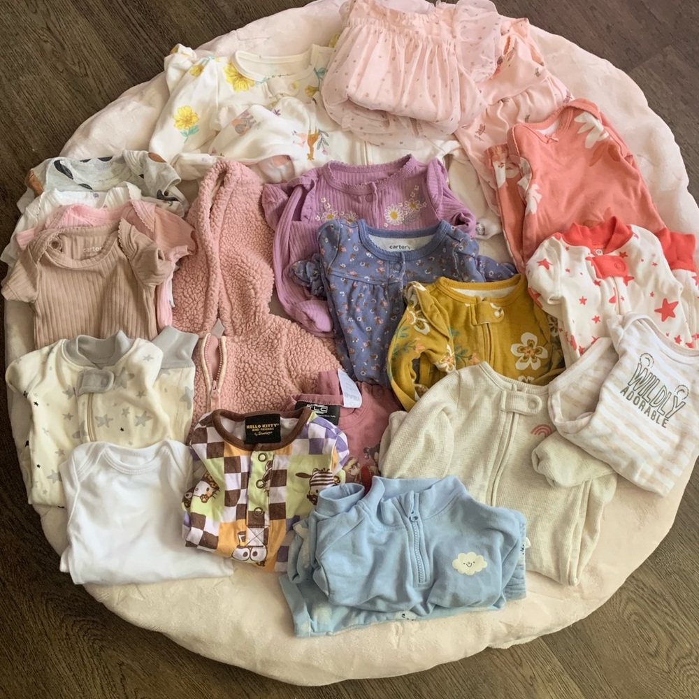 Assorted Baby Newborn girl bundle